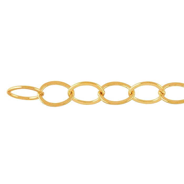 14/20 Yellow Gold-Filled Flat Oval Cable Chain