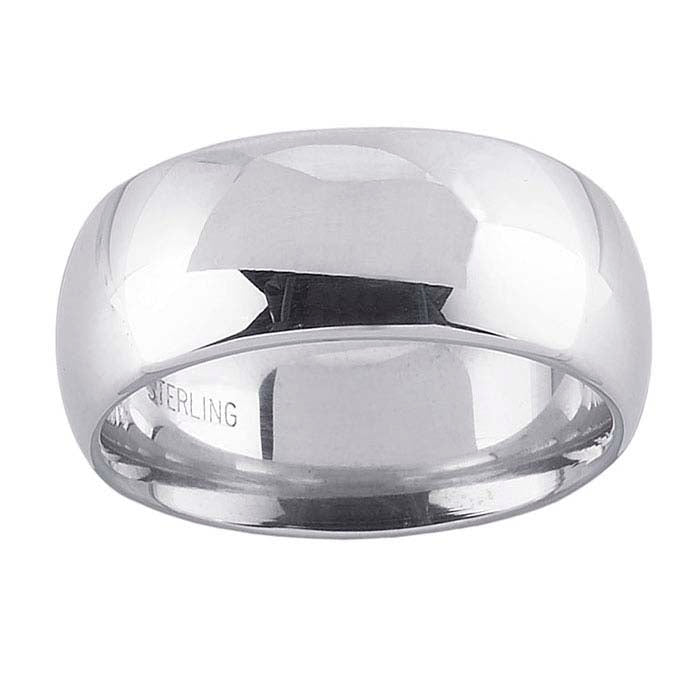 Nordt Sterling Silver Comfort Fit Wedding Band