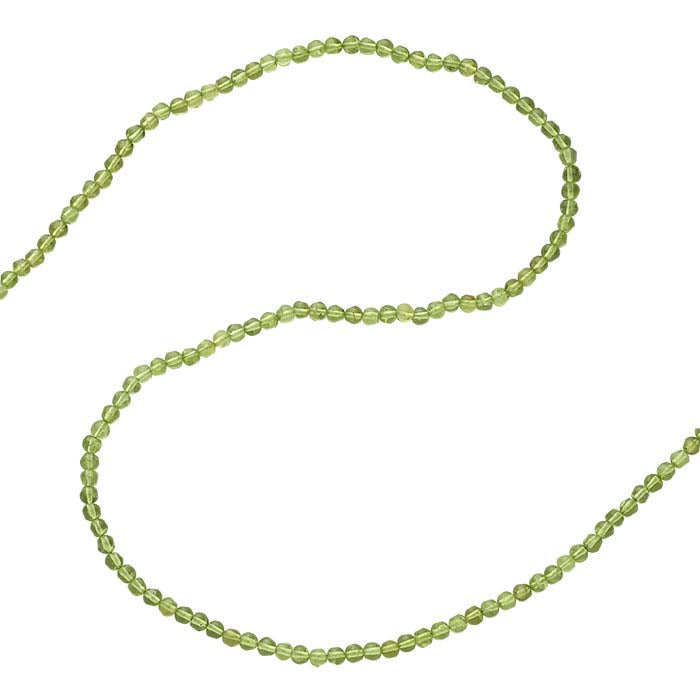 Premium Peridot Round Bead Strand