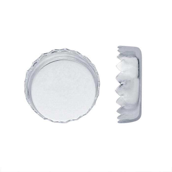 Round Serrated Bezel Cup Setting