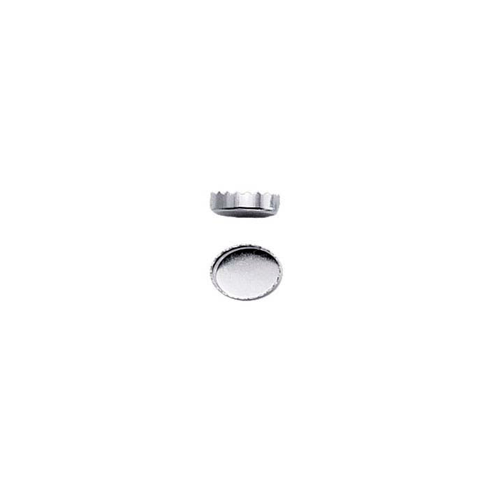 Oval Serrated-Edge Bezel Cup Setting
