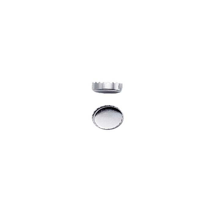 Oval Serrated-Edge Bezel Cup Setting