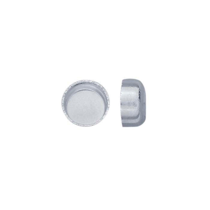.999 Fine Silver Round Bezel Cup Setting