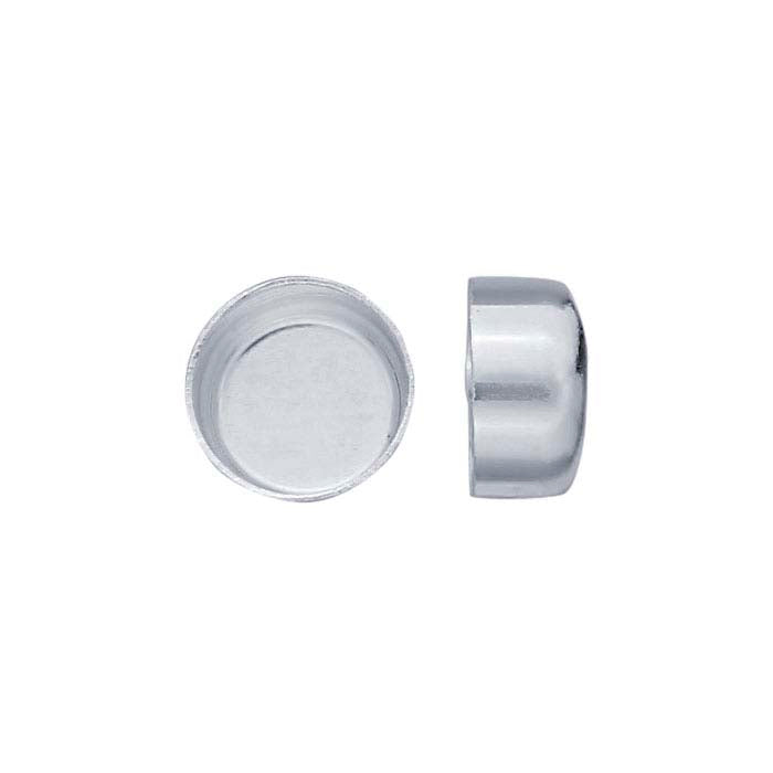 .999 Fine Silver Round Bezel Cup Setting