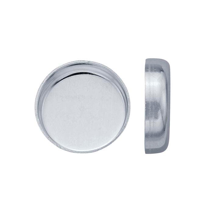 .999 Fine Silver Round Bezel Cup Setting