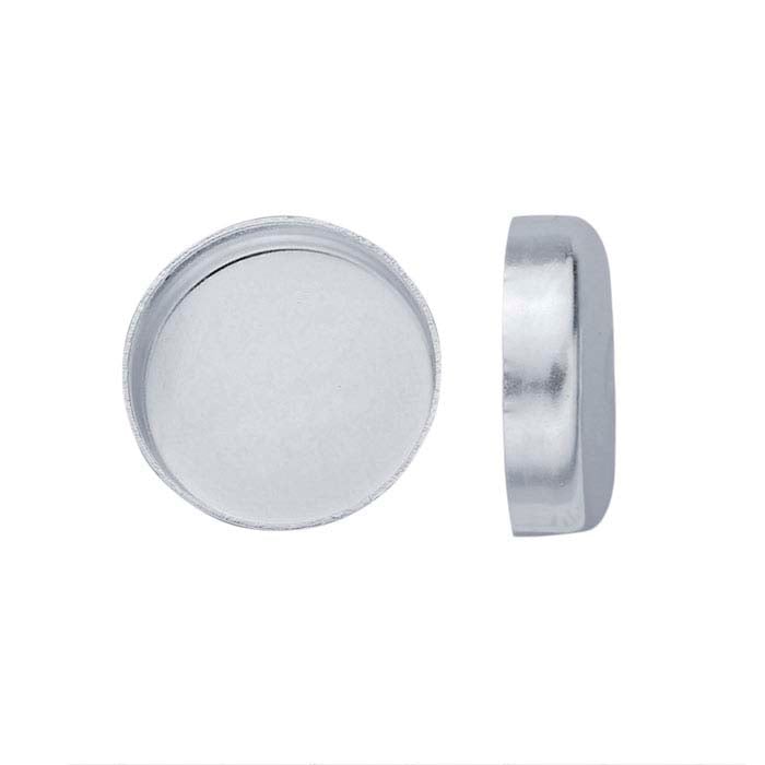 .999 Fine Silver Round Bezel Cup Setting