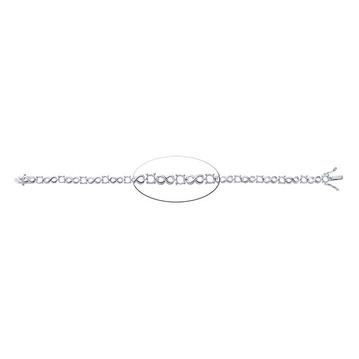 Sterling Silver 5mm Round Tennis Bracelet Mounting