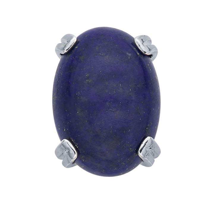 Sterling Silver Oval ReadySet™ Cabochon 4-Prong Setting