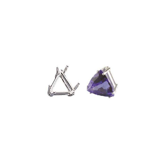 Sterling Silver 5mm Triangle ReadySet™ 6-Prong Setting