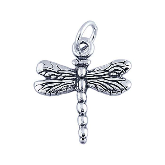 Sterling Silver 3D Dragonfly Charm