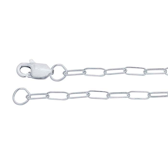 Sterling Silver Flat Oval Cable Chain