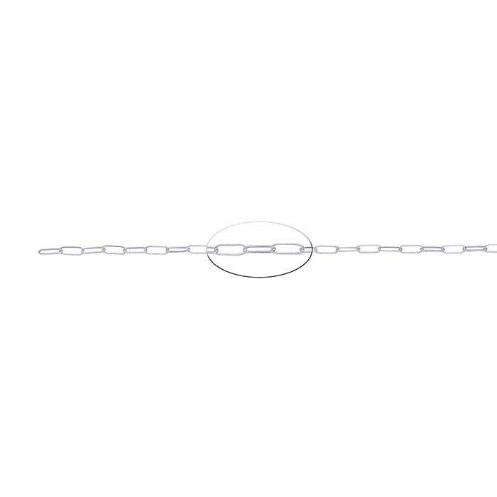 Sterling Silver Flat Oval Cable Chain