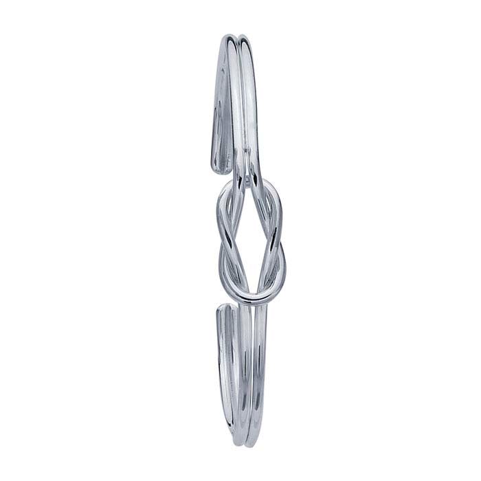 Sterling Silver Love Knot Cuff Bracelet