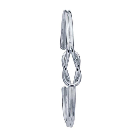 Sterling Silver Love Knot Cuff Bracelet