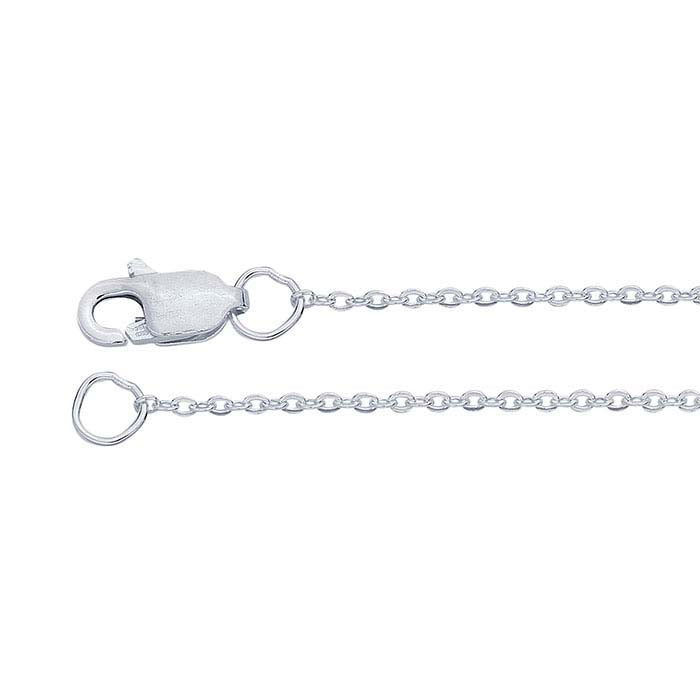 Sterling Silver Flat Round Cable Chain