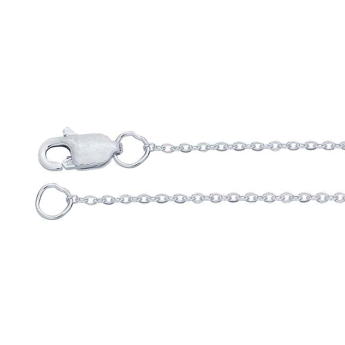 Sterling Silver Flat Round Cable Chain