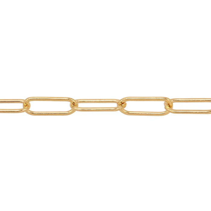 14/20 Yellow Gold-Filled Flat Drawn Oval Cable Chain