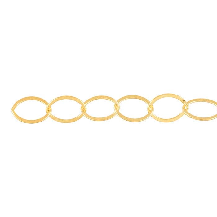 14/20 Yellow Gold-Filled Flat Oval Cable Chain