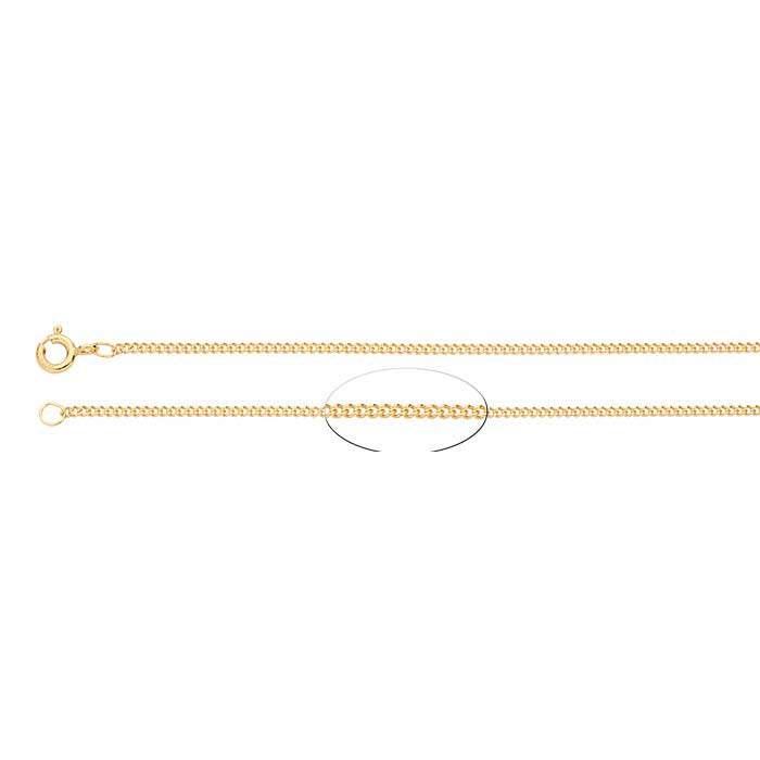 14/20 Yellow Gold-Filled Curb Chain