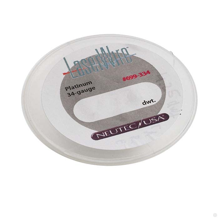 .950 Platinum Laser-Weight Round Wire, 0.16mm, Dead-Soft