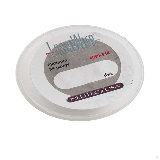 سلك دائري بوزن ليزر من البلاتين .950، 0.16 مم، ناعم جداً