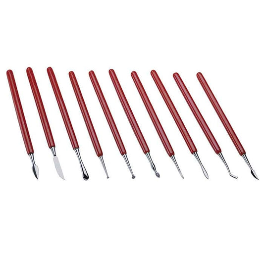 Pehmeä ote vahaveistotyökalut, 10 kappaleen setti