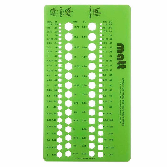 Wax Template for Round Settings