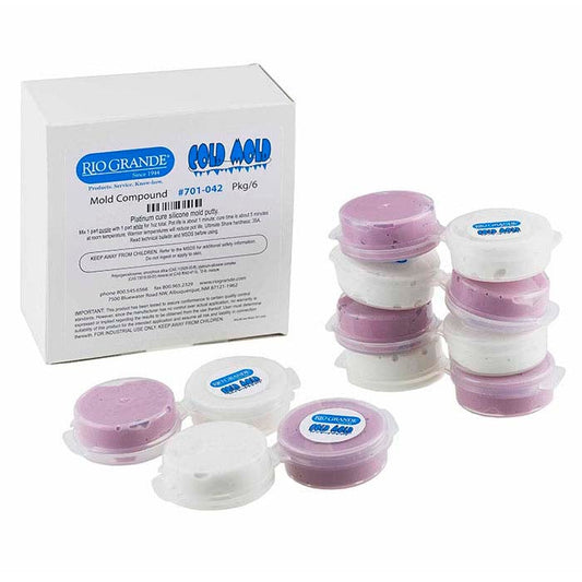Composto de Silicone de Duas Partes Rio Cold Mold, 0,03 kg.