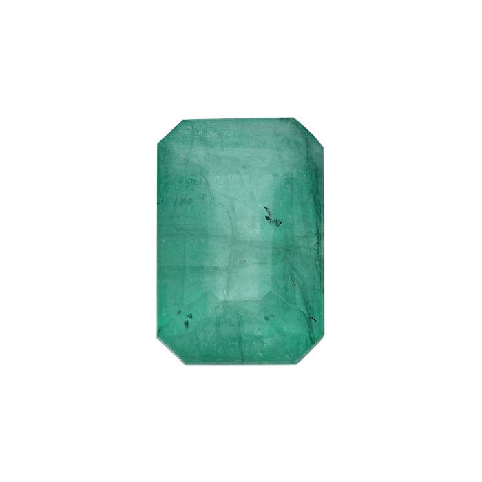 Emerald Emerald-Cut Faceted Gemstone, A-Grade