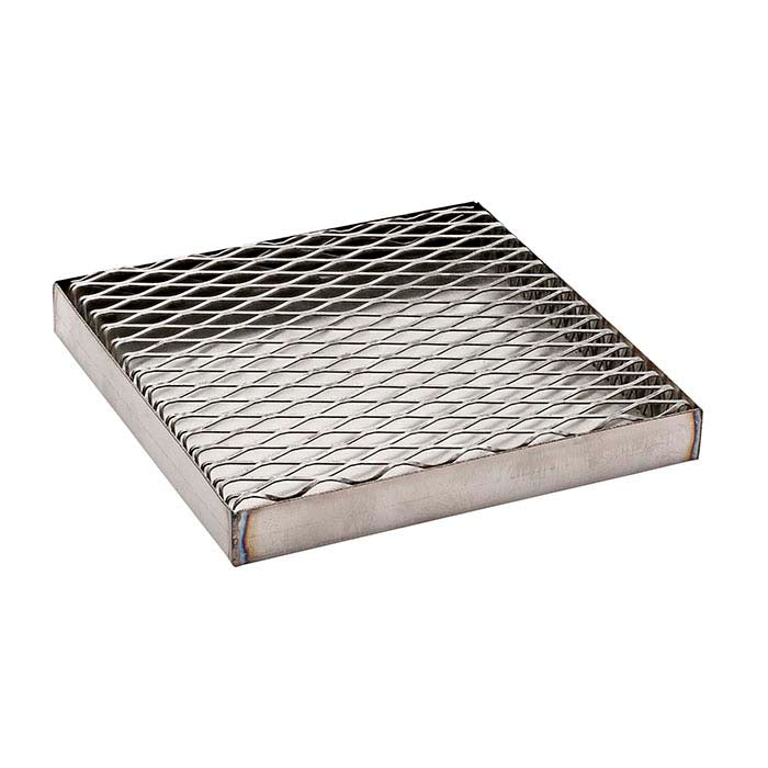 Grille de four en acier 203,2 mm avec plateau de dégraissage