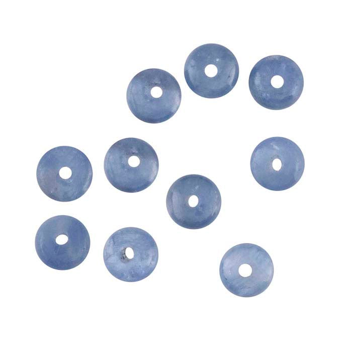 Sapphire Saucer Bead