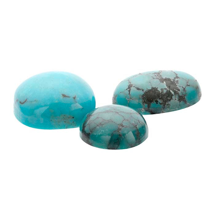 Chinese Turquoise Oval Cabochon