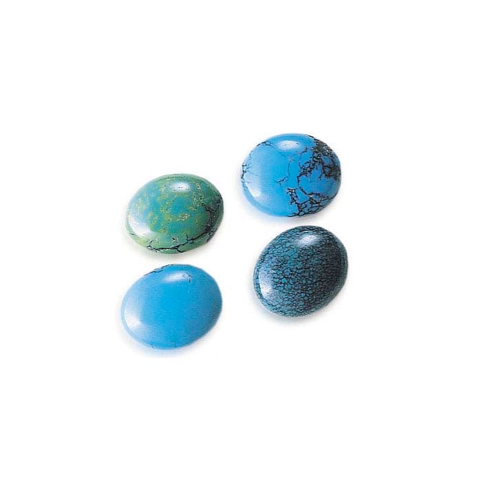 Chinese Turquoise Oval Cabochon