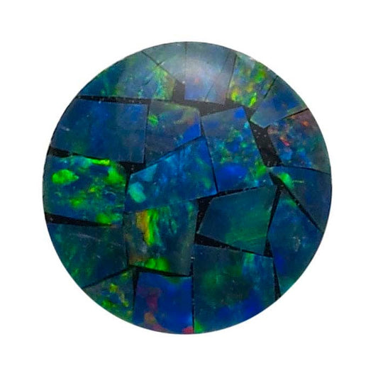 Opal Mosaic Round Triplet Cabochon
