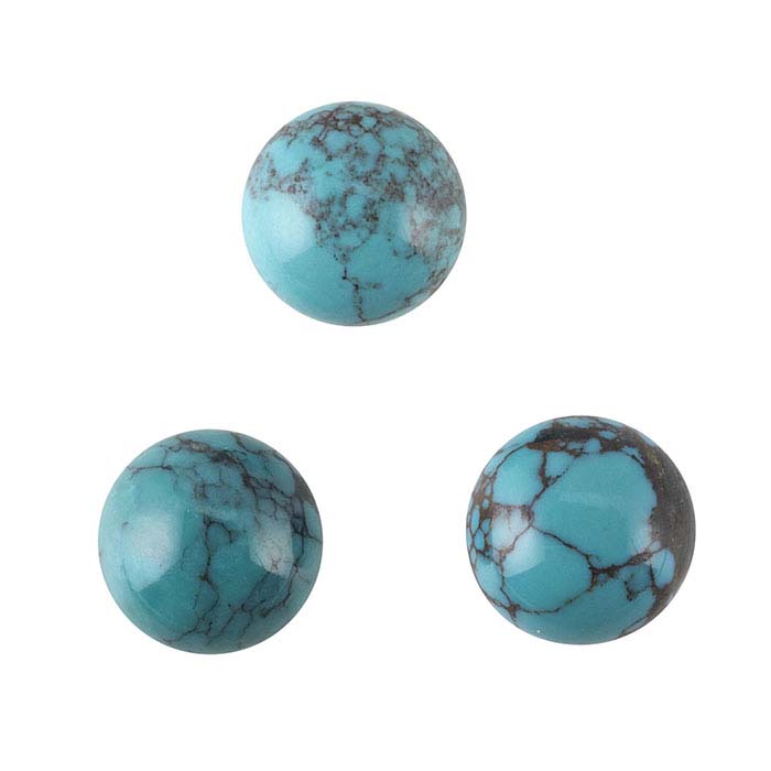 Chinese Turquoise Round Cabochon
