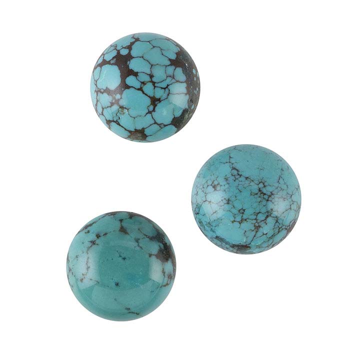Chinese Turquoise Round Cabochon