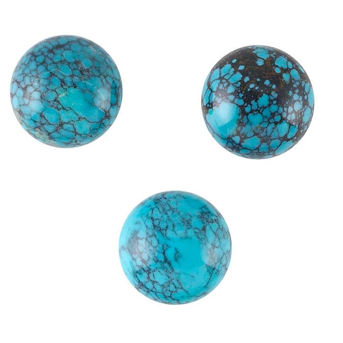 Chinese Turquoise Round Cabochon
