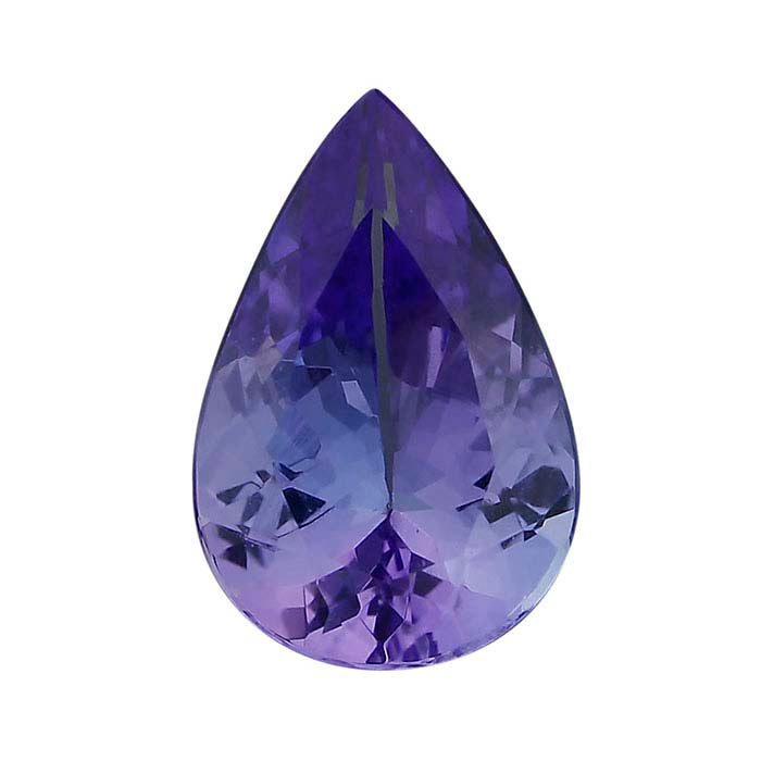 Tanzanite Pear Faceted Gemstones, AA-Grade