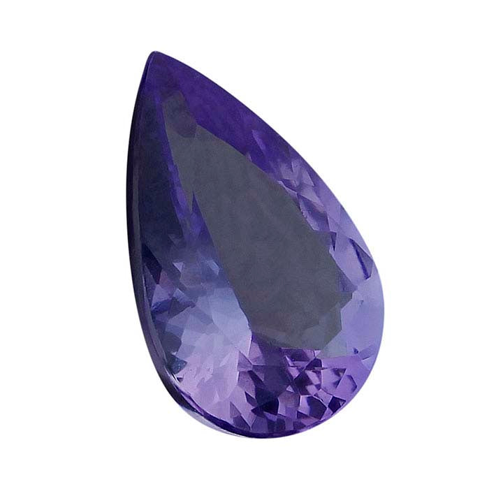 Tanzanite Pear Faceted Gemstones, AA-Grade