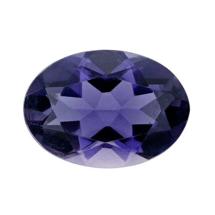 Iolite Oval Faceted Gemstones, AA-Grade
