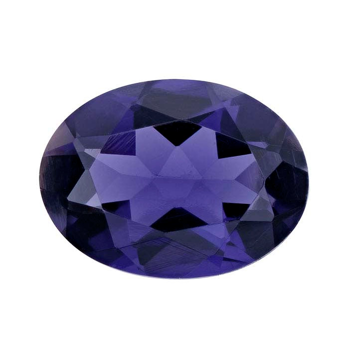 Iolite Oval Faceted Gemstones, AA-Grade