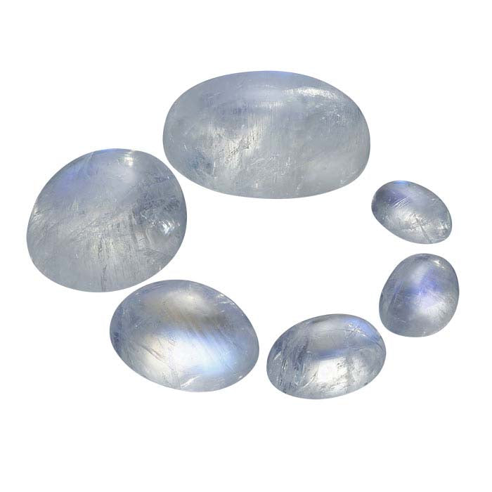Rainbow Moonstone Oval Cabochon