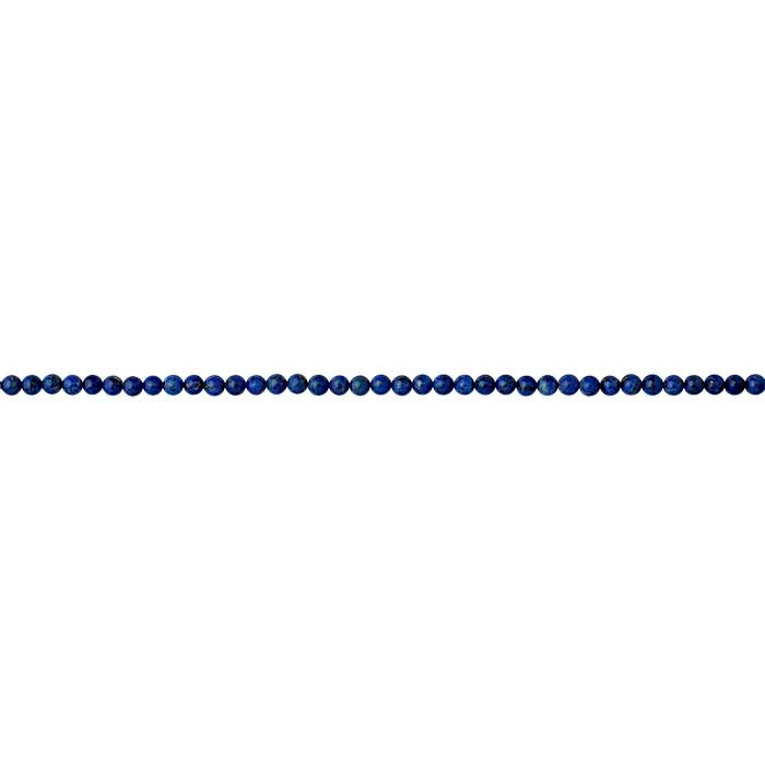 Denim Lapis Round Bead Strand