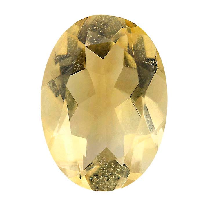 Yellow Citrine Oval Faceted Gemstones, AA-Grade