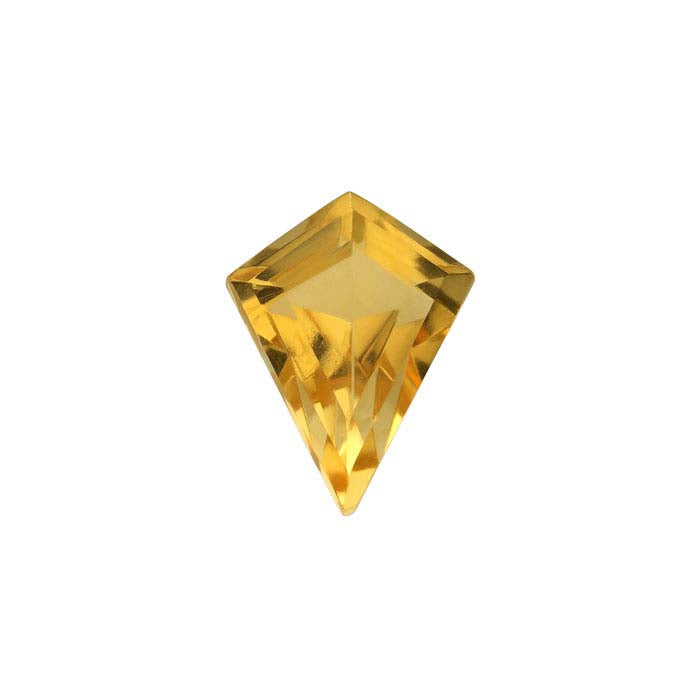 Golden Citrine Kite Faceted Gemstones, AAA-Grade