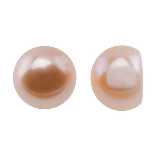 Freshwater Cultured Half-Drilled 6.5– Button Pearl, Peach, A-Grade