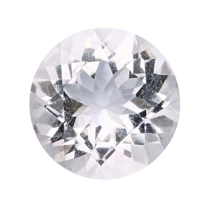 American Mined™ Arkansas Ice Quartz™ Round Faceted Gemstones, AAA-Grade