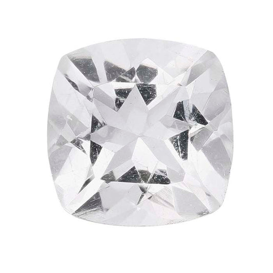 American Mined™ Arkansas Ice Quartz™ Cushion Faceted Gemstones, AAA-Grade