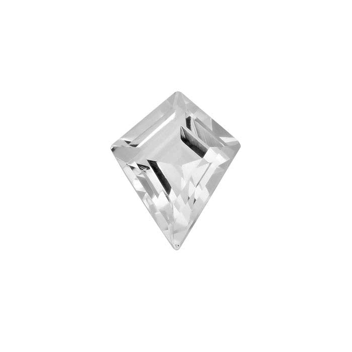 American Mined™ Arkansas Ice Quartz™ Kite Faceted Gemstones, AAA-Grade