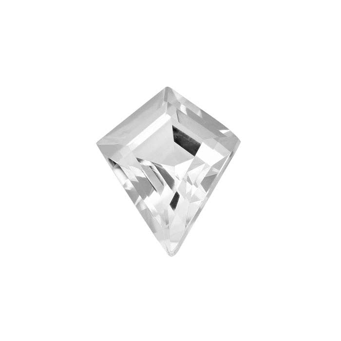 American Mined™ Arkansas Ice Quartz™ Kite Faceted Gemstones, AAA-Grade